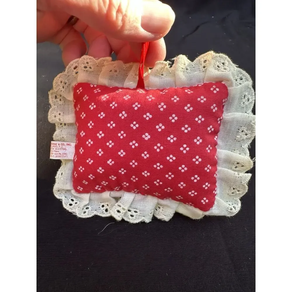 Russ Barrie Vtg 1980’s For Mother With Love Christmas Ornament Hanger Pillow S53
